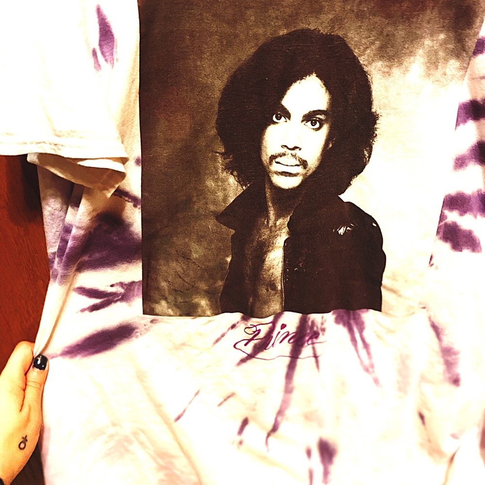 Official Prince Merchandise Purple Unisex Tiedye Shirt